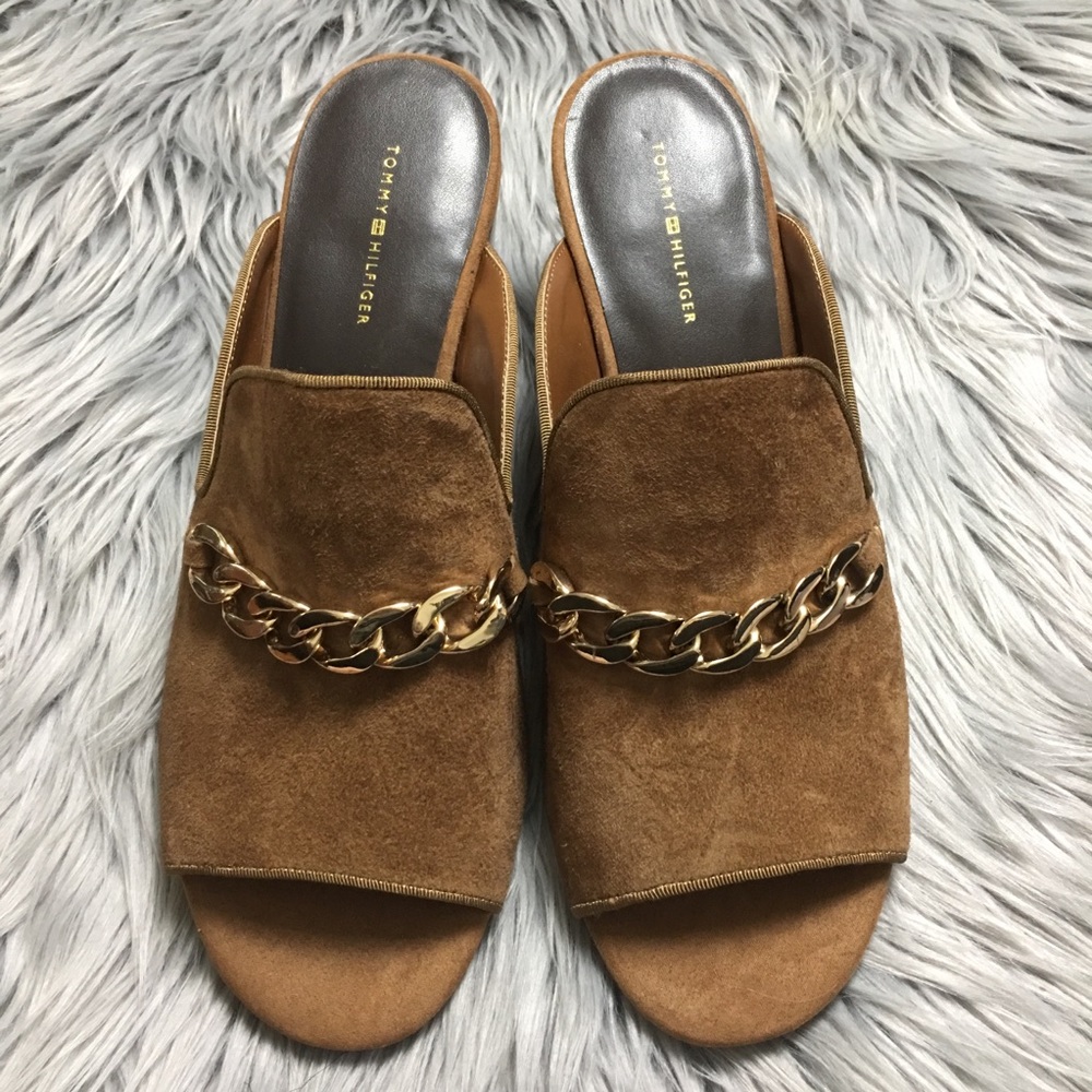 Tommy Hilfiger Zoletric Mule Brown Suede